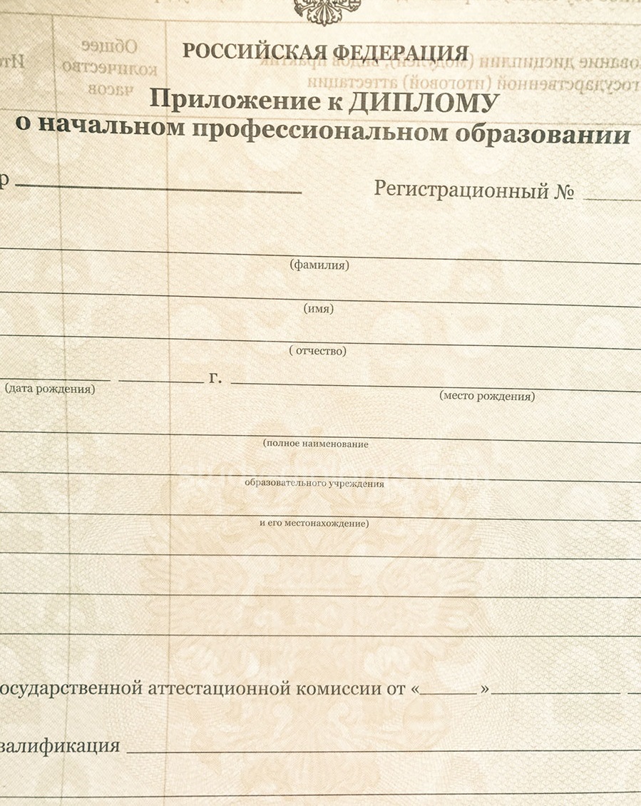 Заказать Диплом училища образца 2010 года Заказать Диплом училища образца 2010 года